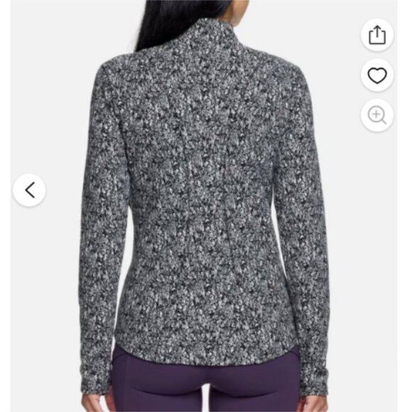 Spyder Black and White athletic pullover quarter zip size medium NWT NEW - Picture 2 of 9